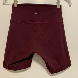 Lululemon Wunder Train 6 inch shorts, size 6